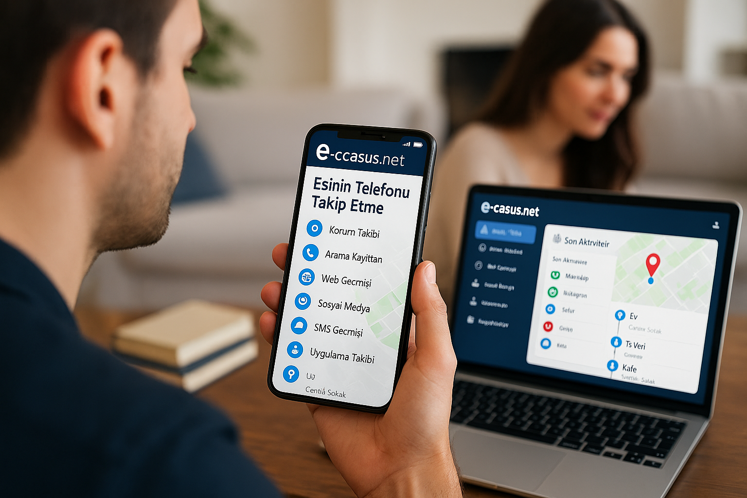 eşinin telefonunu takip etme